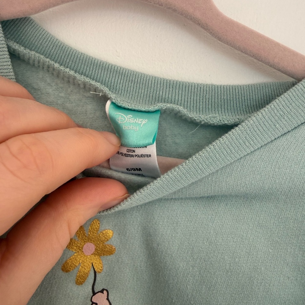 Disney Kids Teal Sweatshirt with Winnie the Pooh and Piglet - Picture 3 of 3